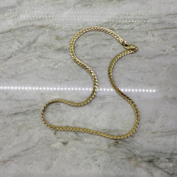 Gold plated Chain Necklace 18in - Picture 1 of 9